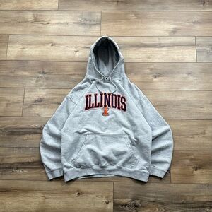 Vintage 2000s Pro Edge Illinois Spell Out Pullover Hoodie